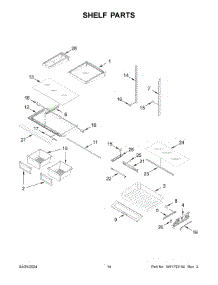 08 - Shelf Parts parts for Whirlpool Refrigerator MFI2570FEZ16 from AppliancePartsPros.com