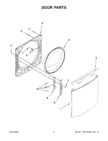 Door Parts parts for Whirlpool Refrigerator MFW7020RU0 from AppliancePartsPros.com