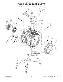 Tub And Basket Parts parts for Whirlpool Refrigerator MFW7020RU0 from AppliancePartsPros.com