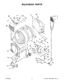 04 - Bulkhead Parts parts for Whirlpool Dryer MGD5630HC3 from AppliancePartsPros.com