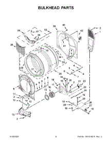 04 - Bulkhead Parts parts for Whirlpool Dryer MGD6630HC3 from AppliancePartsPros.com