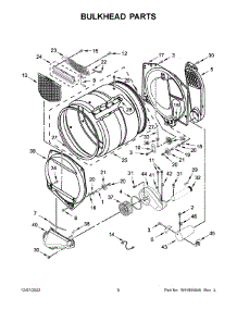 04 - Bulkhead Parts parts for Whirlpool Dryer MGDP586KW0 from AppliancePartsPros.com