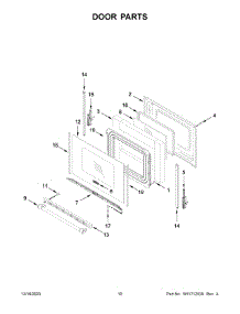 Door Parts parts for Whirlpool Range MGR6600FB7 from AppliancePartsPros.com