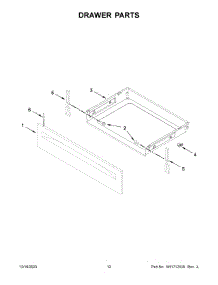 Drawer Parts parts for Whirlpool Range MGR6600FW7 from AppliancePartsPros.com