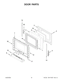 06 - Door Parts parts for Whirlpool Range MGR6600PZ1 from AppliancePartsPros.com