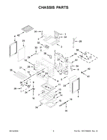 05 - Chassis Parts parts for Whirlpool Range MGR7700LZ5 from AppliancePartsPros.com