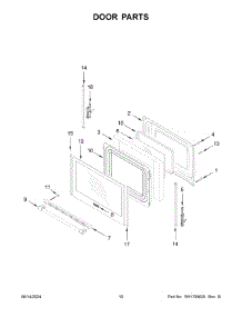06 - Door Parts parts for Whirlpool Range MGR7700LZ5 from AppliancePartsPros.com