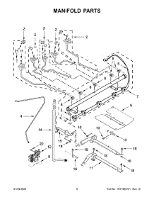 05 - Manifold Parts parts for Whirlpool Range MGR8800FZ2 from AppliancePartsPros.com