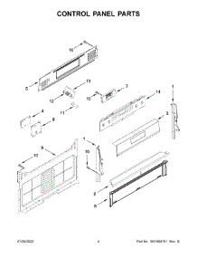 03 - Control Panel Parts parts for Whirlpool Range MGR8800FZ2 from AppliancePartsPros.com