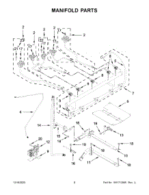 Manifold Parts parts for Whirlpool Range MGR8800FZ6 from AppliancePartsPros.com