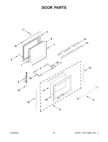 Door Parts parts for Whirlpool Range MGR8800FZ6 from AppliancePartsPros.com