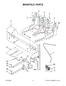 04 - Manifold Parts parts for Whirlpool Range MGS8800FZ5 from AppliancePartsPros.com