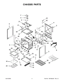 03 - Chassis Parts parts for Whirlpool Range MGS8800FZ5 from AppliancePartsPros.com