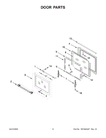 05 - Door Parts parts for Whirlpool Range MGS8800FZ5 from AppliancePartsPros.com