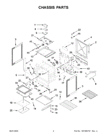 03 - Chassis Parts parts for Whirlpool Range MGS8800PZ0 from AppliancePartsPros.com