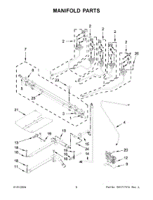 Manifold Parts parts for Whirlpool Range MGS8800PZ1 from AppliancePartsPros.com