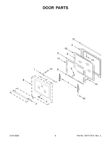 Door Parts parts for Whirlpool Range MGS8800PZ1 from AppliancePartsPros.com
