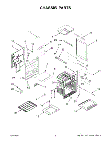 05 - Chassis Parts parts for Whirlpool Range MGT8800FZ11 from AppliancePartsPros.com