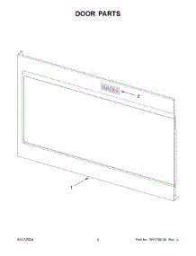 Door Parts parts for Whirlpool Microwave MMV4207JW01 from AppliancePartsPros.com