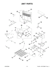 07 - Unit Parts parts for Whirlpool Refrigerator MRFF4236RZ01 from AppliancePartsPros.com