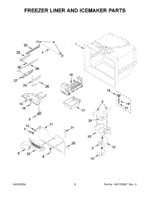 04 - Freezer Liner And Icemaker Parts parts for Whirlpool Refrigerator MRFF4236RZ01 from AppliancePartsPros.com