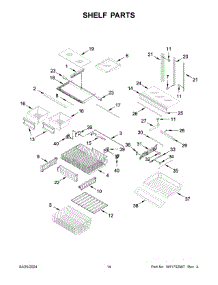 08 - Shelf Parts parts for Whirlpool Refrigerator MRFF4236RZ01 from AppliancePartsPros.com