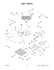 07 - Unit Parts parts for Whirlpool Refrigerator MRFF5033PZ00 from AppliancePartsPros.com