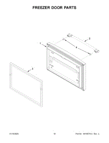 06 - Freezer Door Parts parts for Whirlpool Refrigerator MRFF5033PZ00 from AppliancePartsPros.com