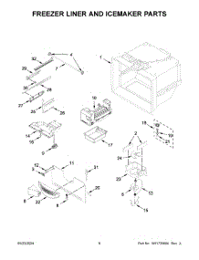 04 - Freezer Liner And Icemaker Parts parts for Whirlpool Refrigerator MRFF5033PZ02 from AppliancePartsPros.com