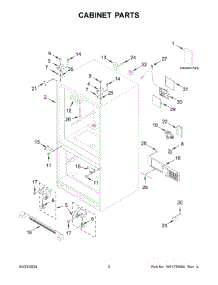 02 - Cabinet Parts parts for Whirlpool Refrigerator MRFF5033PZ02 from AppliancePartsPros.com