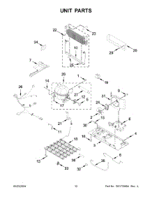 07 - Unit Parts parts for Whirlpool Refrigerator MRFF5033PZ02 from AppliancePartsPros.com
