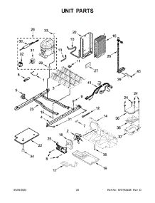 11 - Unit Parts parts for Whirlpool Refrigerator MSS25C4MGB06 from AppliancePartsPros.com