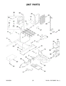 11 - Unit Parts parts for Whirlpool Refrigerator MSS25C4MGB07 from AppliancePartsPros.com