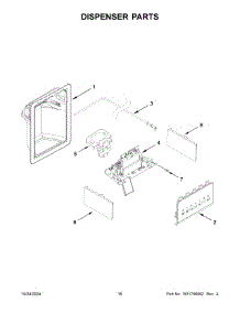 09 - Dispenser Parts parts for Whirlpool Refrigerator MSS25C4MGB07 from AppliancePartsPros.com