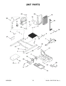 Unit Parts parts for Whirlpool Refrigerator MSS25N4MKZ09 from AppliancePartsPros.com