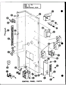 Control Panel Parts (Eg2,12-1 / P55198-13C) (Eg3,12-1 / P55198-15C) parts for Whirlpool Air Conditioner P5519814C from AppliancePartsPros.com