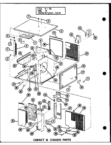 Cabinet & Chassis Parts (Eg2,12-1 / P55198-16C) (Eg2.5,12-1 / P55198-17C) (Eg3,12-1 / P55198-18C) parts for Whirlpool Air Conditioner P5519815C from AppliancePartsPros.com