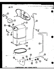 Compressor And Tubing Parts (Cr1.5-1 / P67850-1C) (Cr2-1 / P67850-2C) (Cr2-1 / P67850-3C) (Cr2.5-1 / P67850-4C) (Cr2.5-1 / P67850-5C) (Cr3-1 / P67850-6C) parts for Whirlpool Refrigerator P5533820C from AppliancePartsPros.com