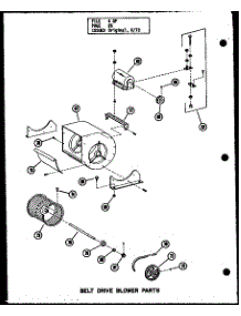 Belt Drive Blower Parts (Gs-80P / P96261-2F) (Gs-80P / P96287-2F) parts for Whirlpool Range P9628611F from AppliancePartsPros.com