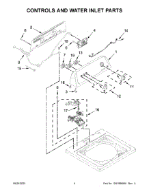 03 - Controls And Water Inlet Parts parts for Whirlpool Washer RTW4519PW0 from AppliancePartsPros.com