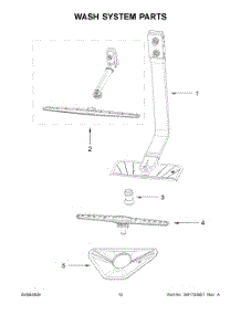 07 - Wash System Parts parts for Whirlpool Dishwasher UDPS5118PP0 from AppliancePartsPros.com