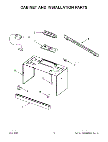 07 - Cabinet And Installation Parts parts for Whirlpool Microwave UMV1160CS9 from AppliancePartsPros.com