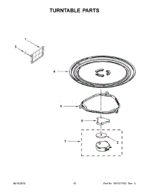 06 - Turntable Parts parts for Whirlpool Microwave UMV1160CW7 from AppliancePartsPros.com