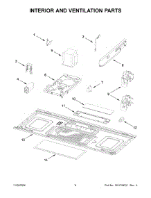 04 - Interior And Ventilation Parts parts for Whirlpool Microwave UMV1170LS04 from AppliancePartsPros.com