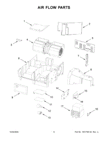 05 - Air Flow Parts parts for Whirlpool Microwave UMV1170LW02 from AppliancePartsPros.com