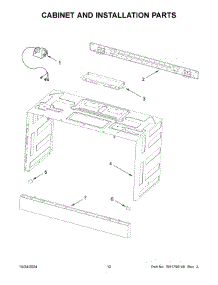 07 - Cabinet And Installation Parts parts for Whirlpool Microwave UMV1170LW02 from AppliancePartsPros.com