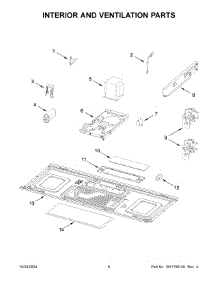 04 - Interior And Ventilation Parts parts for Whirlpool Microwave UMV1170LW02 from AppliancePartsPros.com
