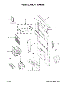 02 - Ventilation Parts parts for Whirlpool UXD8630DYS6 from AppliancePartsPros.com