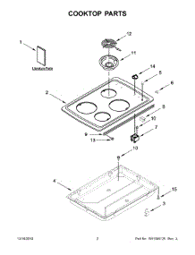 02 - Cooktop Parts parts for Whirlpool Range WCC31430AB03 from AppliancePartsPros.com