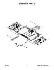 03 - Interior Parts parts for Whirlpool Range WCI55US0JB01 from AppliancePartsPros.com